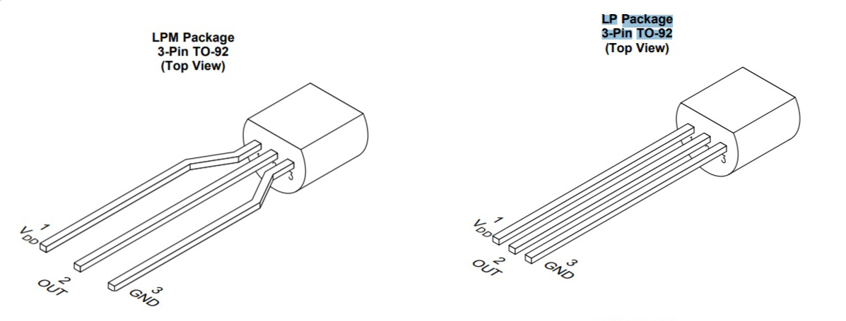 3-Pin TO-92 Package 3-Pin TO-92 Package